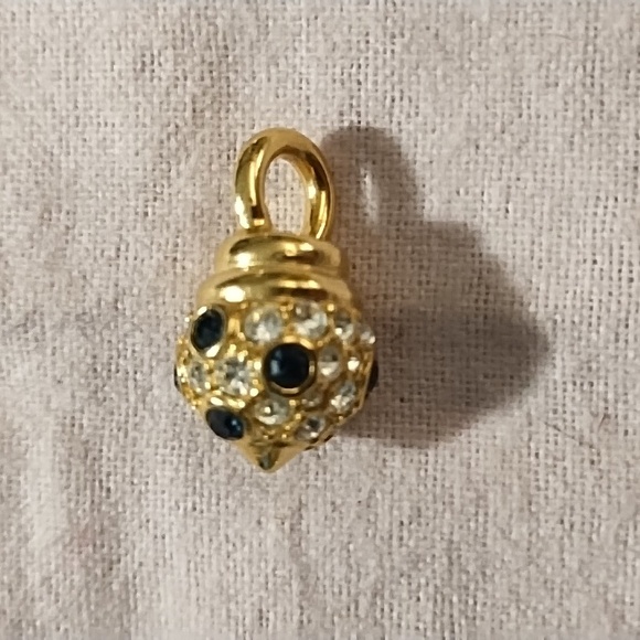 🎈5/$15 Bundle 🎈Elegant Nolan Miller Rhinestone Ball Pendant - Picture 3 of 3